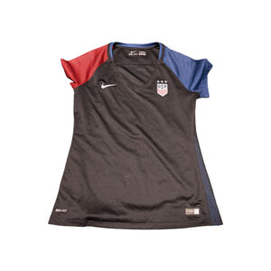 Women's Nike Soccer Jersey Black Red L